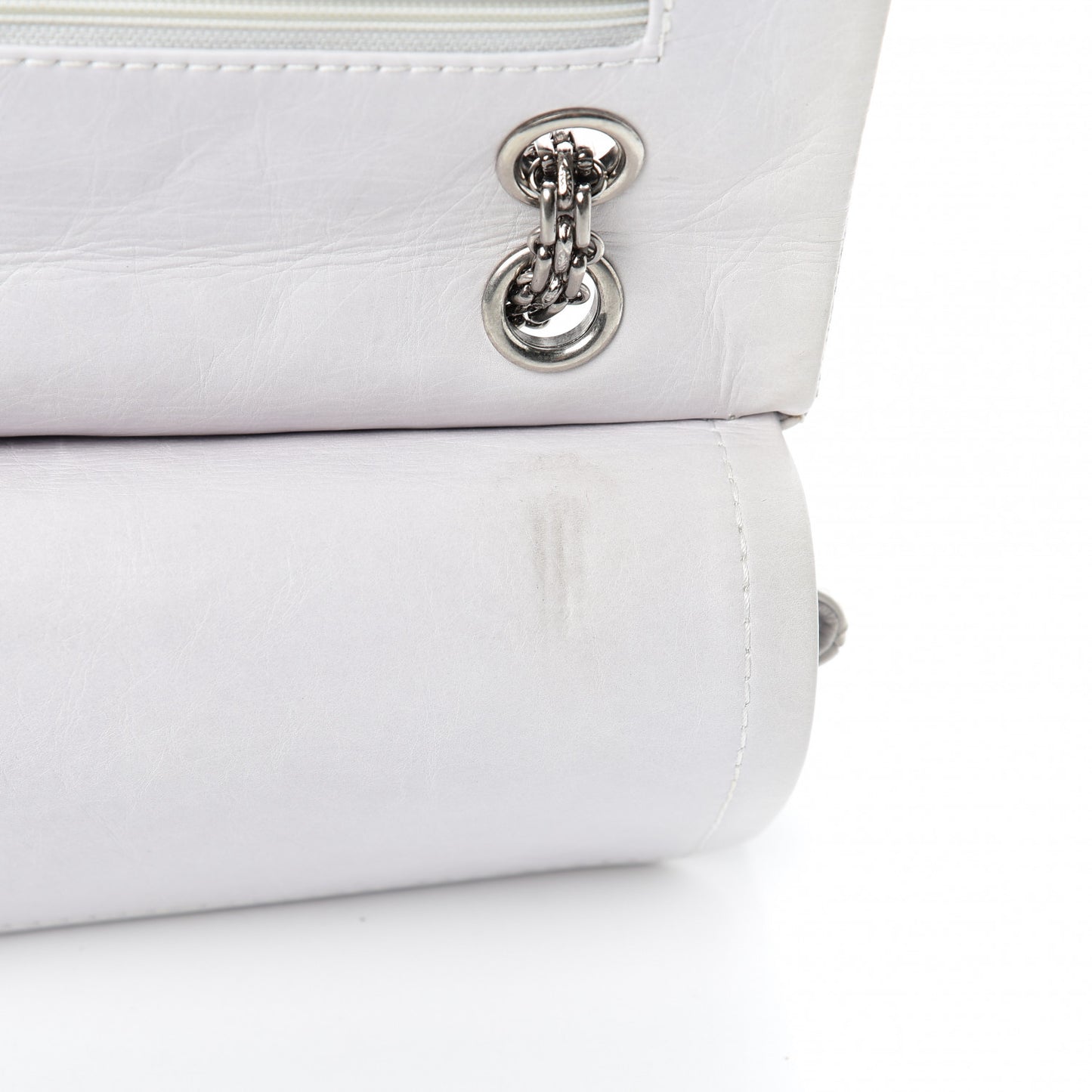 Aged Calfskin 50th Anniversary 2.55 Reissue 227 White