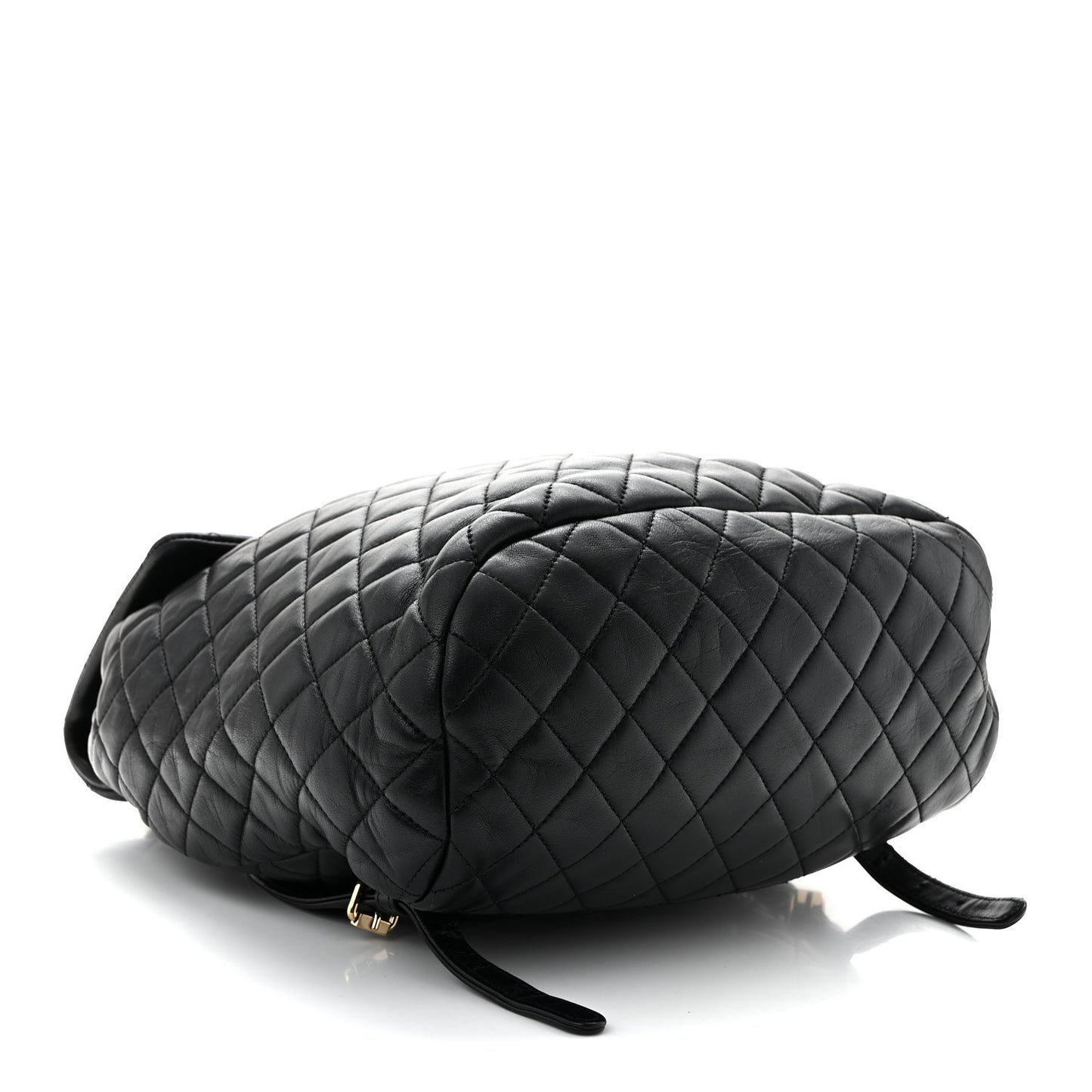 Lambskin Quilted Large Urban Spirit Backpack Black