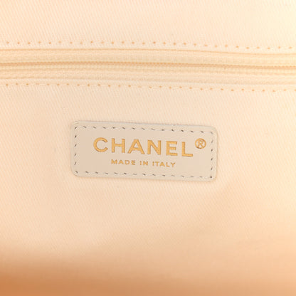 Chanel Canvas Pearl Medium Deauville Tote Ecru Beige 6 of 15
