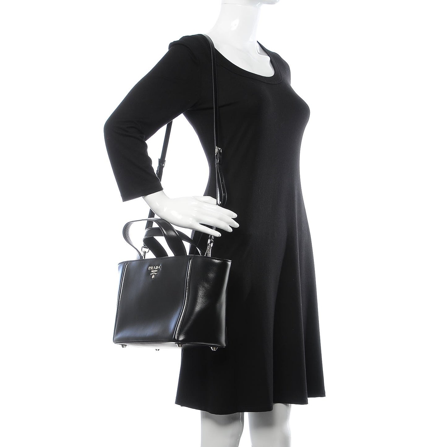 Box Calfskin Tote Black