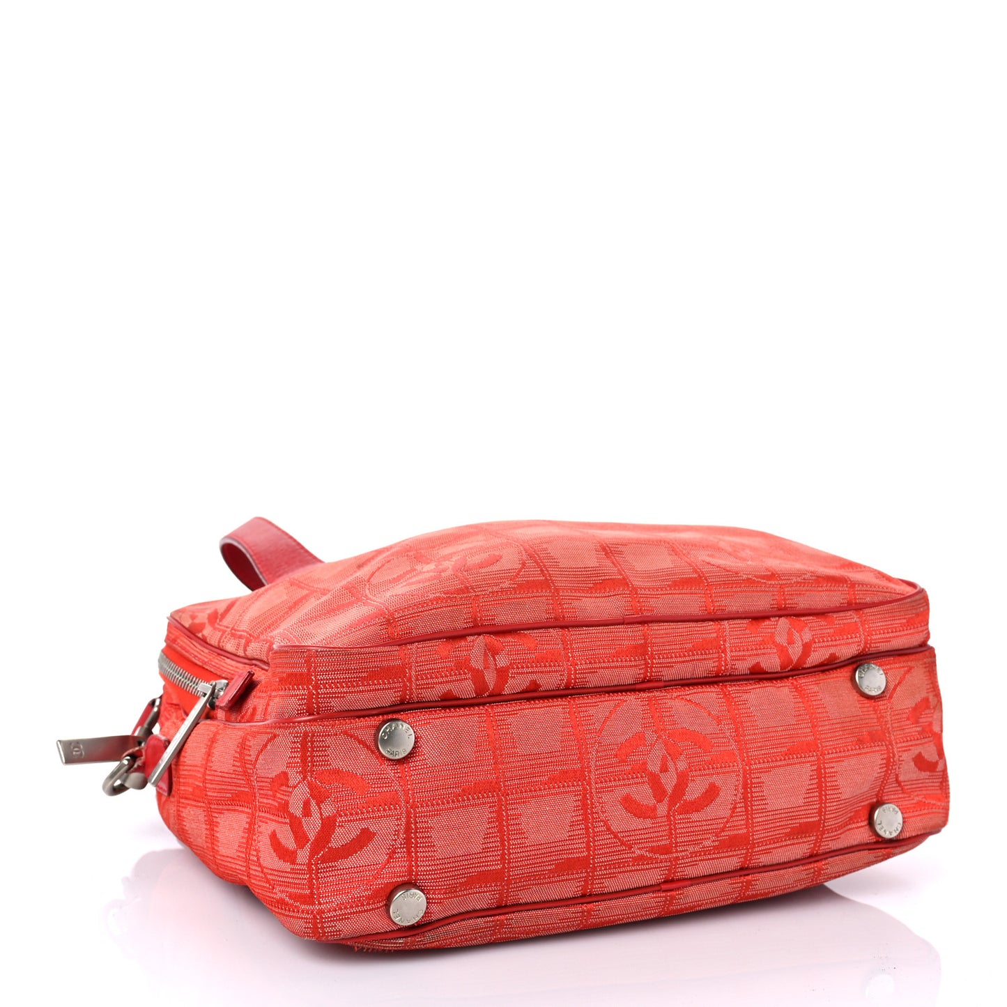 Nylon Small Travel Tote Red