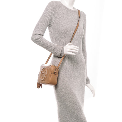 Gucci Pebbled Calfskin Small Soho Disco Bag Rose Beige 2 of 7