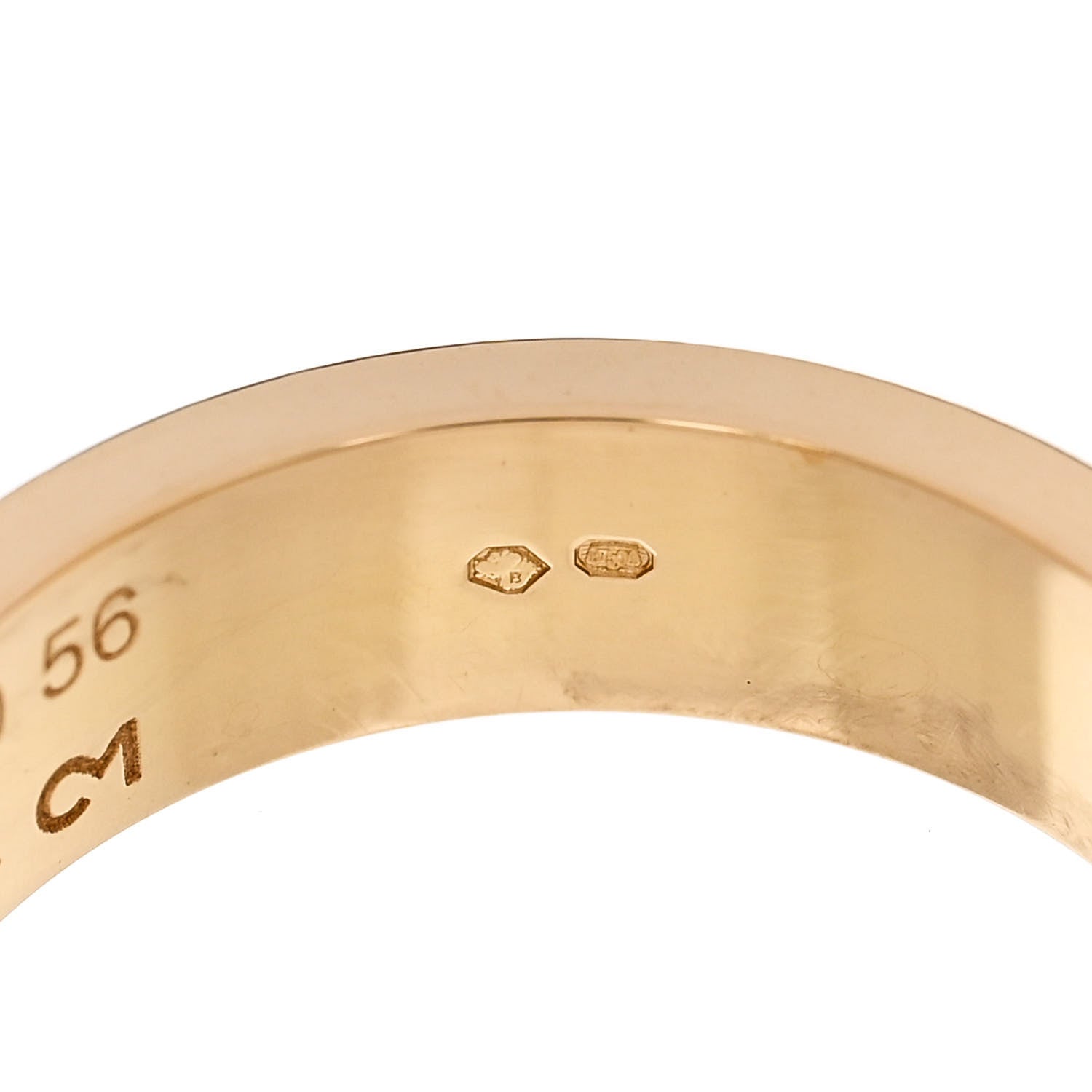 Cartier 18K Yellow Gold 5.5mm LOVE Ring 56 7.5 5 of 6