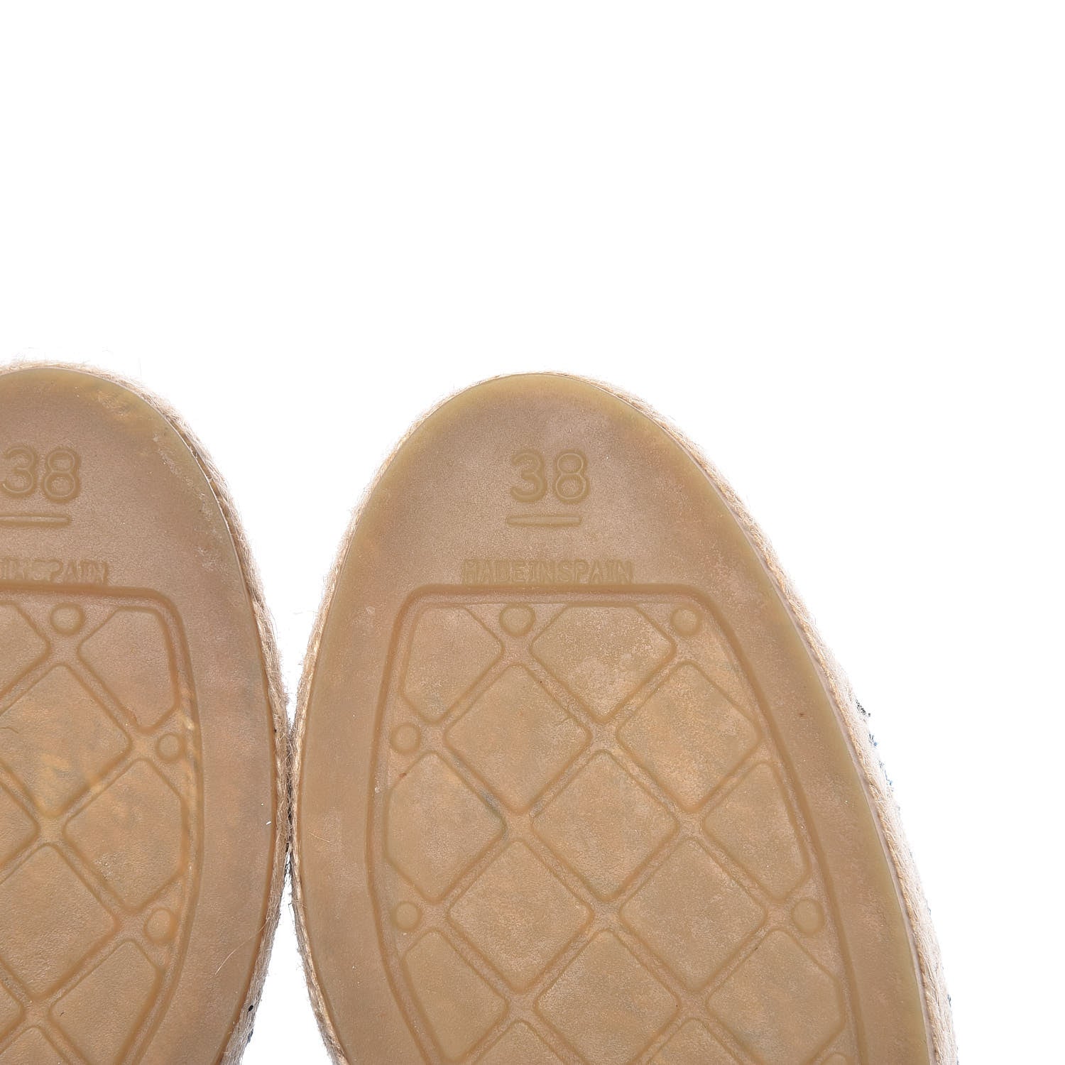 Chanel Velvet Grosgrain Quilted Camellia CC Espadrilles 38 Navy Black 8 of 12