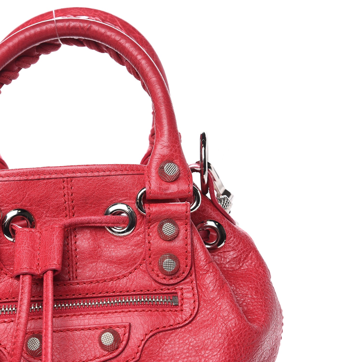 Balenciaga Agneau Giant 12 Silver Hardware Mini Pompon Rose Thulian 15 of 15