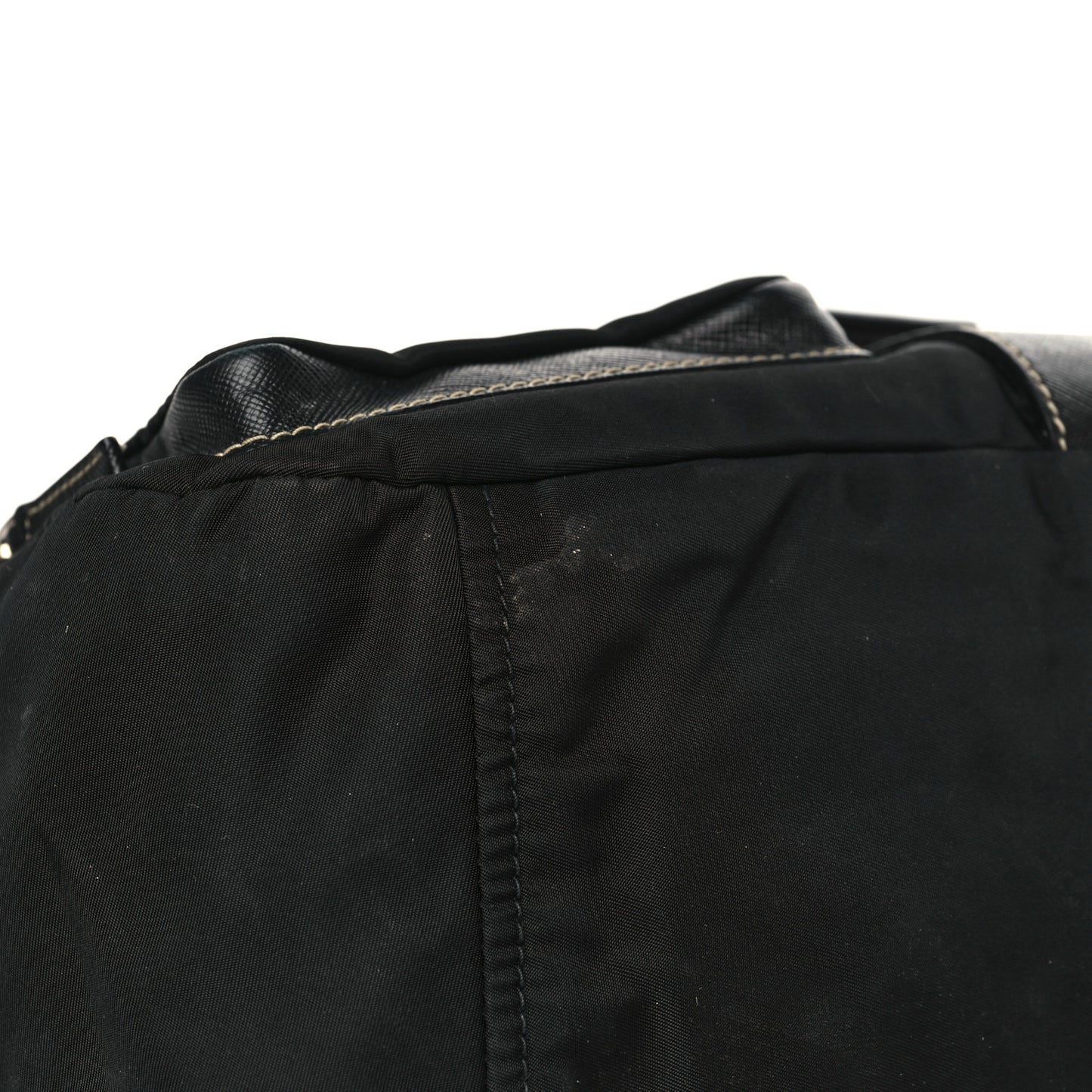 Nylon Saffiano Vela Messenger Bag Black