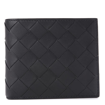 Bottega Veneta Nappa Maxi Intrecciato Bi-Fold Wallet Black 1 of 11