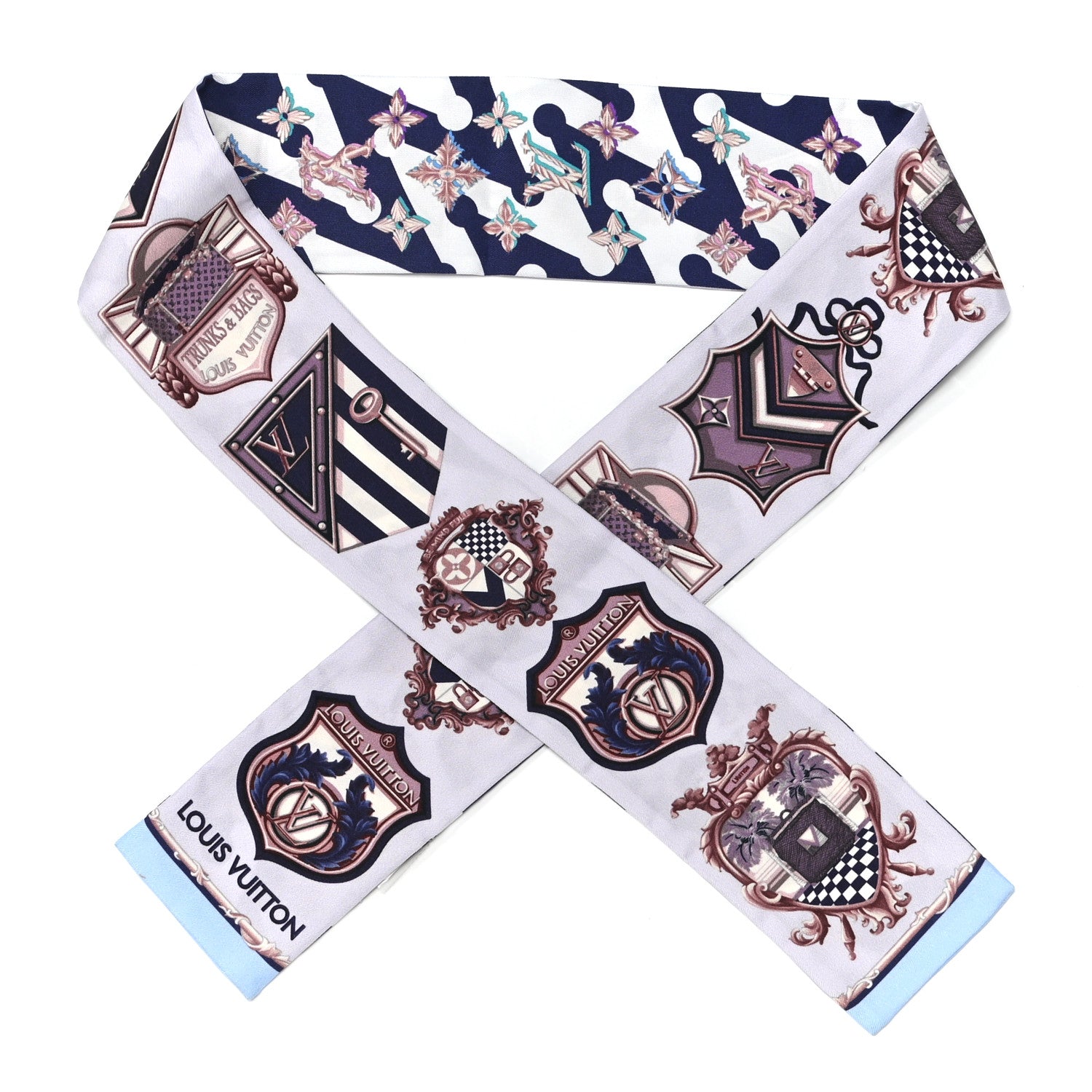 Louis Vuitton Silk Into Louis Bandeau Blue Grey 1 of 3