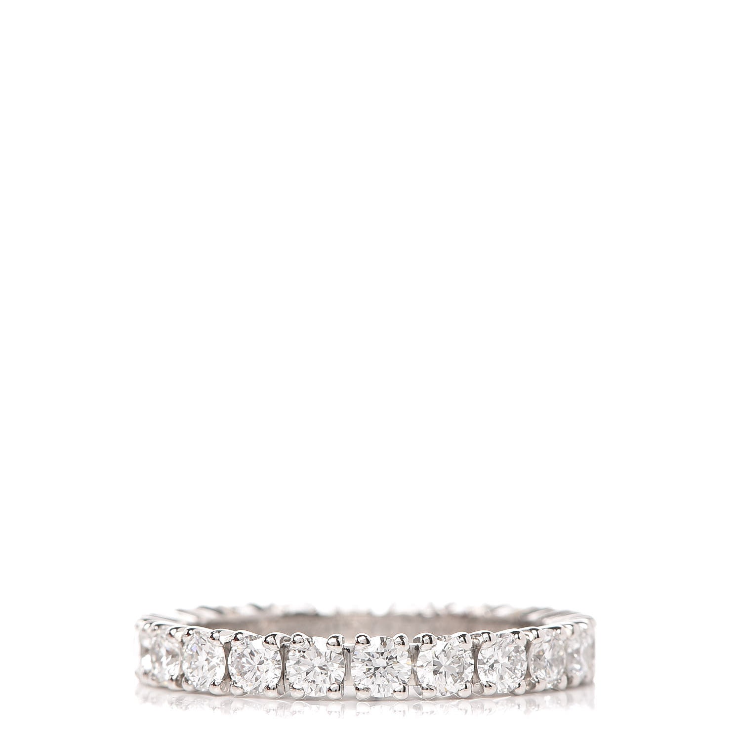 Cartier Platinum Diamond 1.32ct Destinee Wedding Band Ring 53 6.5 1 of 5