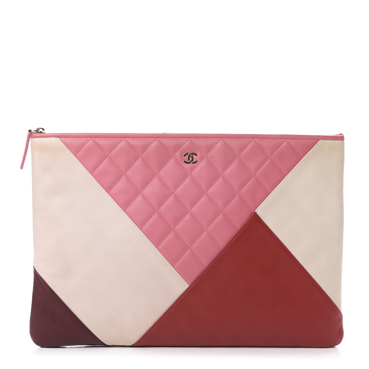 Chanel Lambskin Patchwork Large Cosmetic Case Multicolor 1 of 10