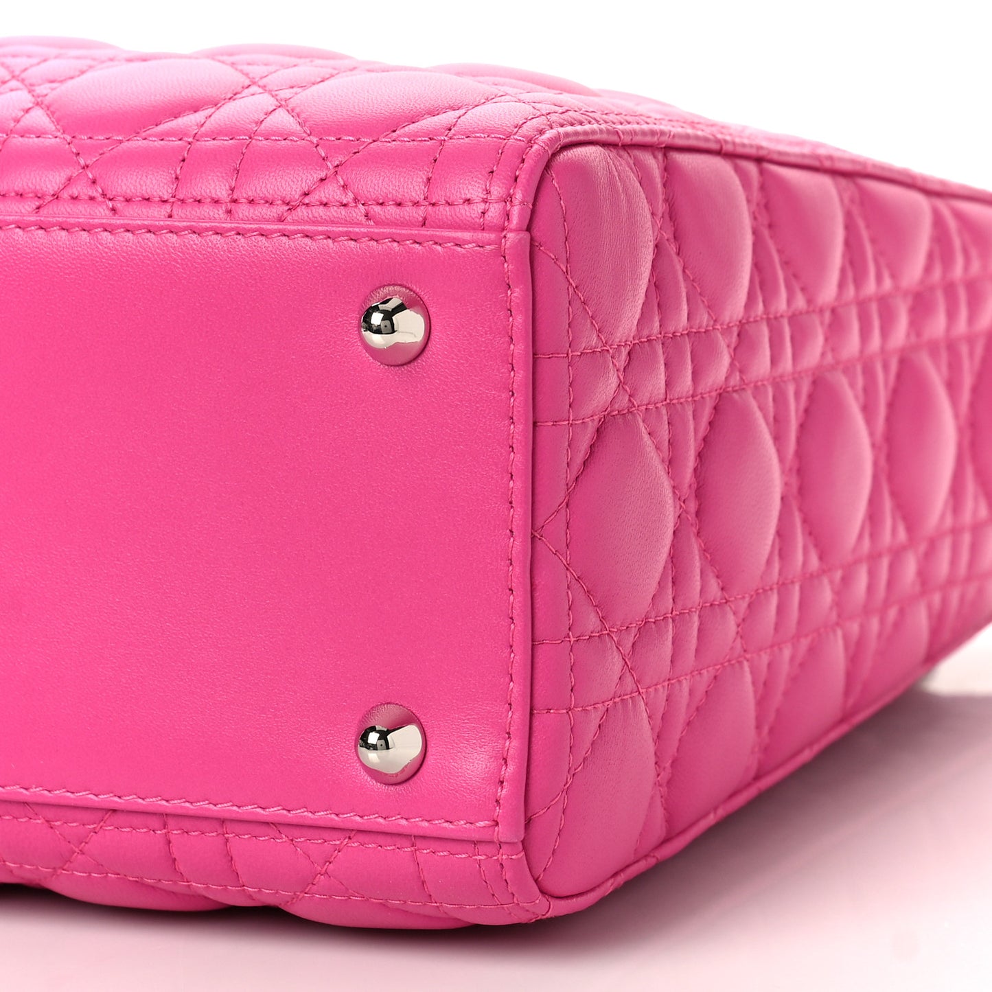 Lambskin Cannage Large Lady Dior Pink