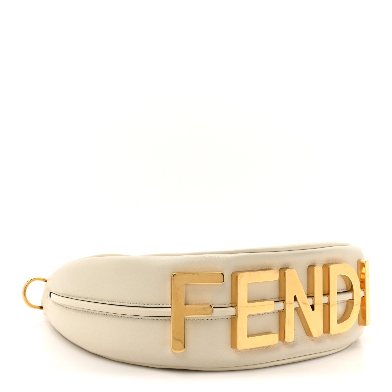 Fendi Vitello Grace Matte Small Fendigraphy Hobo Bag White Ice 4 of 12