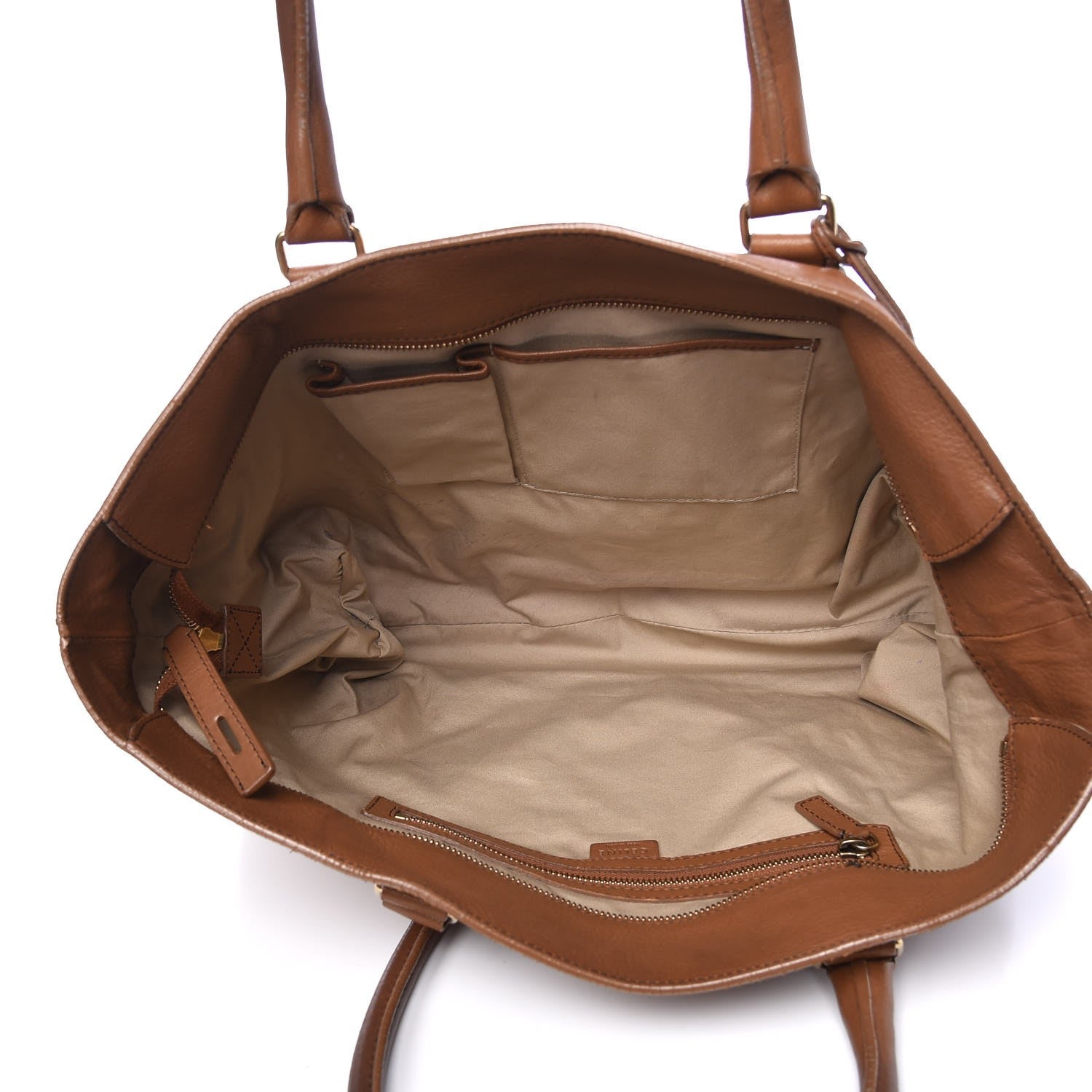 Celine Calfskin Top Handle Tote Tan 5 of 21