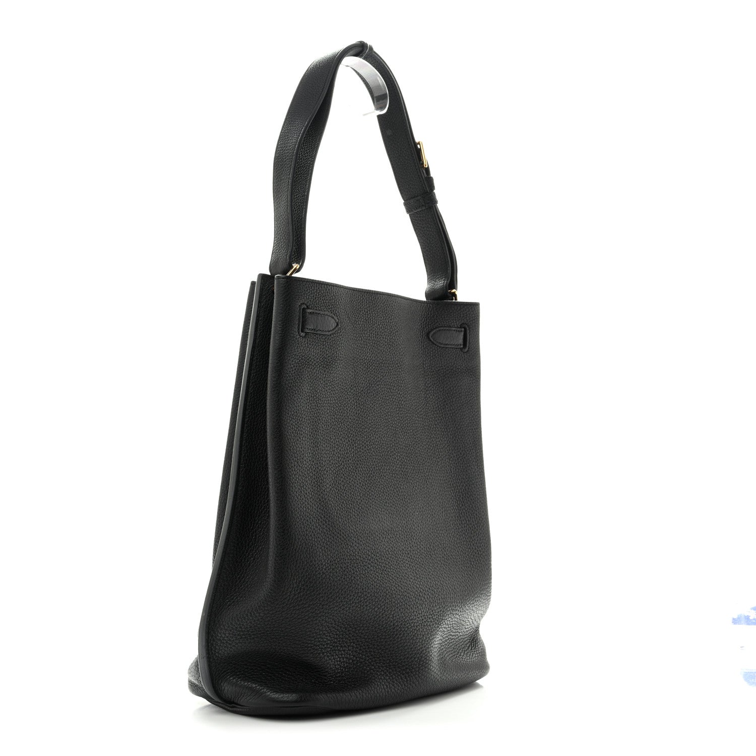 Hermes Taurillon Clemence So Kelly 26 Black 3 of 14