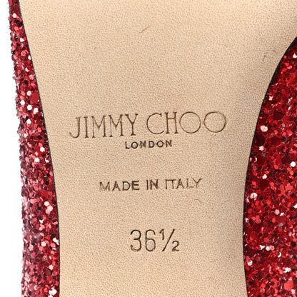 Jimmy Choo Coarse Glitter Degrade Romy 60 Pumps 36.5 Pink Multi 6 of 7