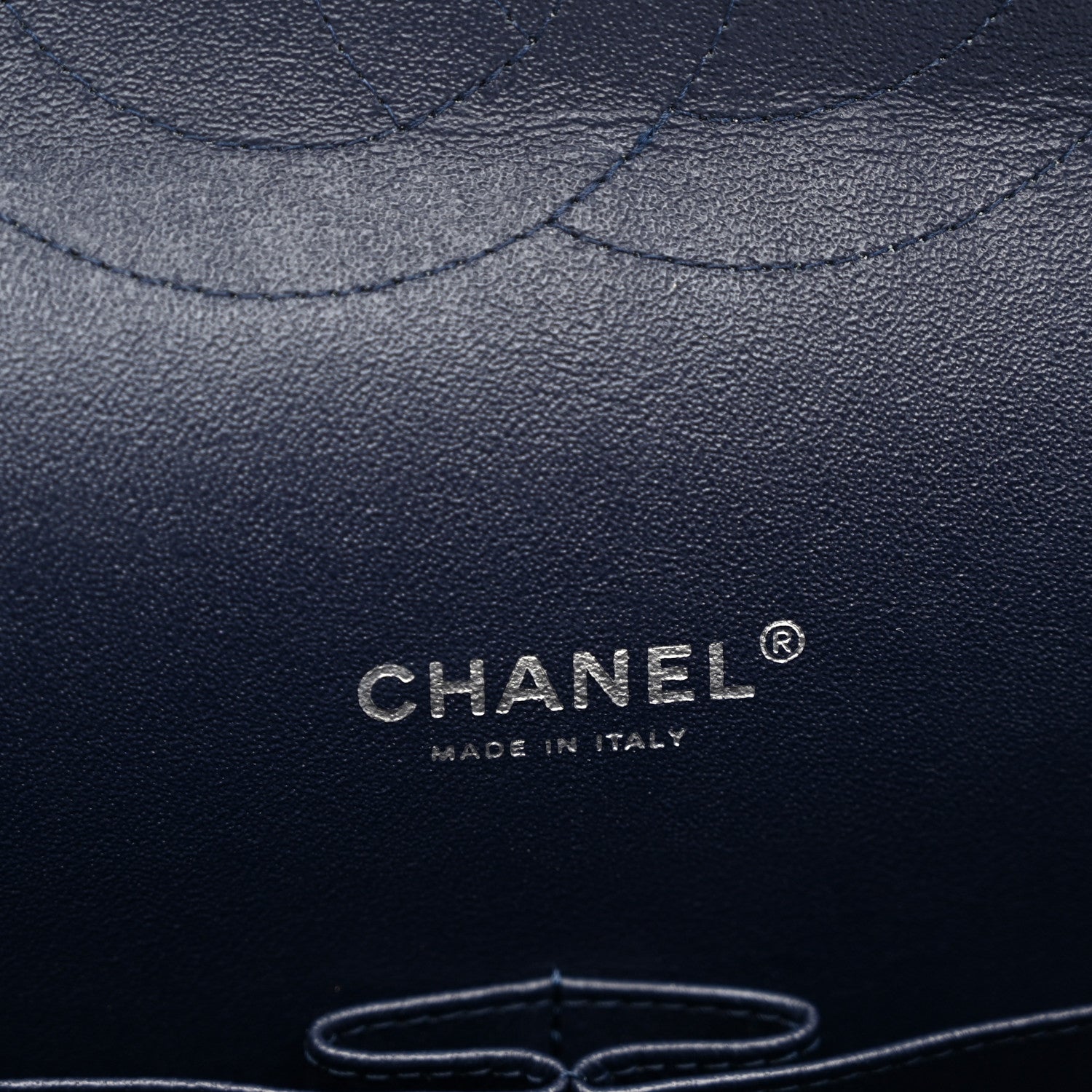Chanel Lambskin Quilted Maxi Double Flap Dark Blue 6 of 10