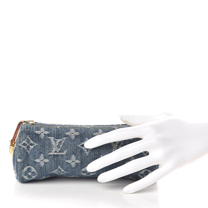 Louis Vuitton Denim Speedy GM Pochette Case 2 of 6