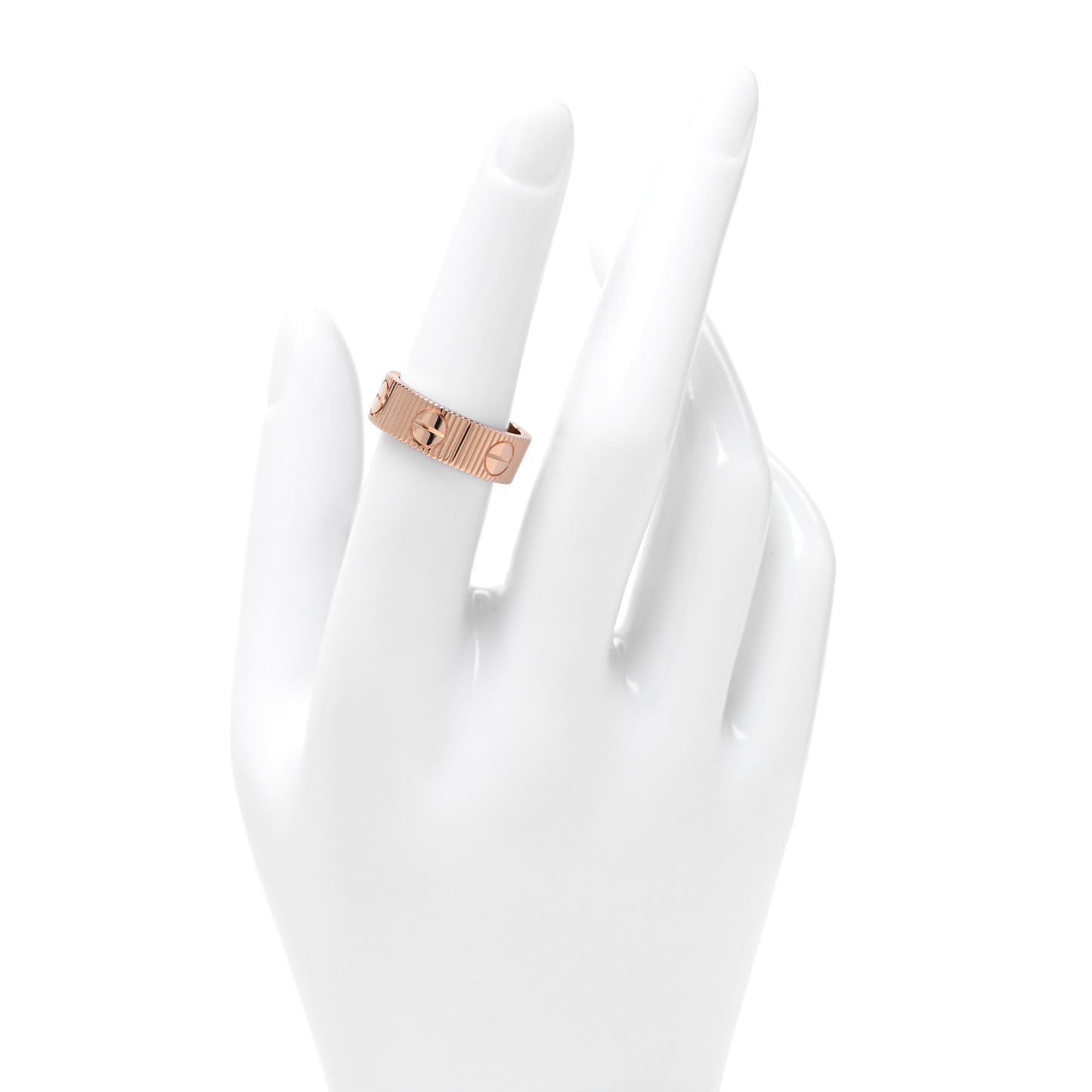 18K Pink Gold 6.5mm LOVE Unlimited Ring 53 6.5