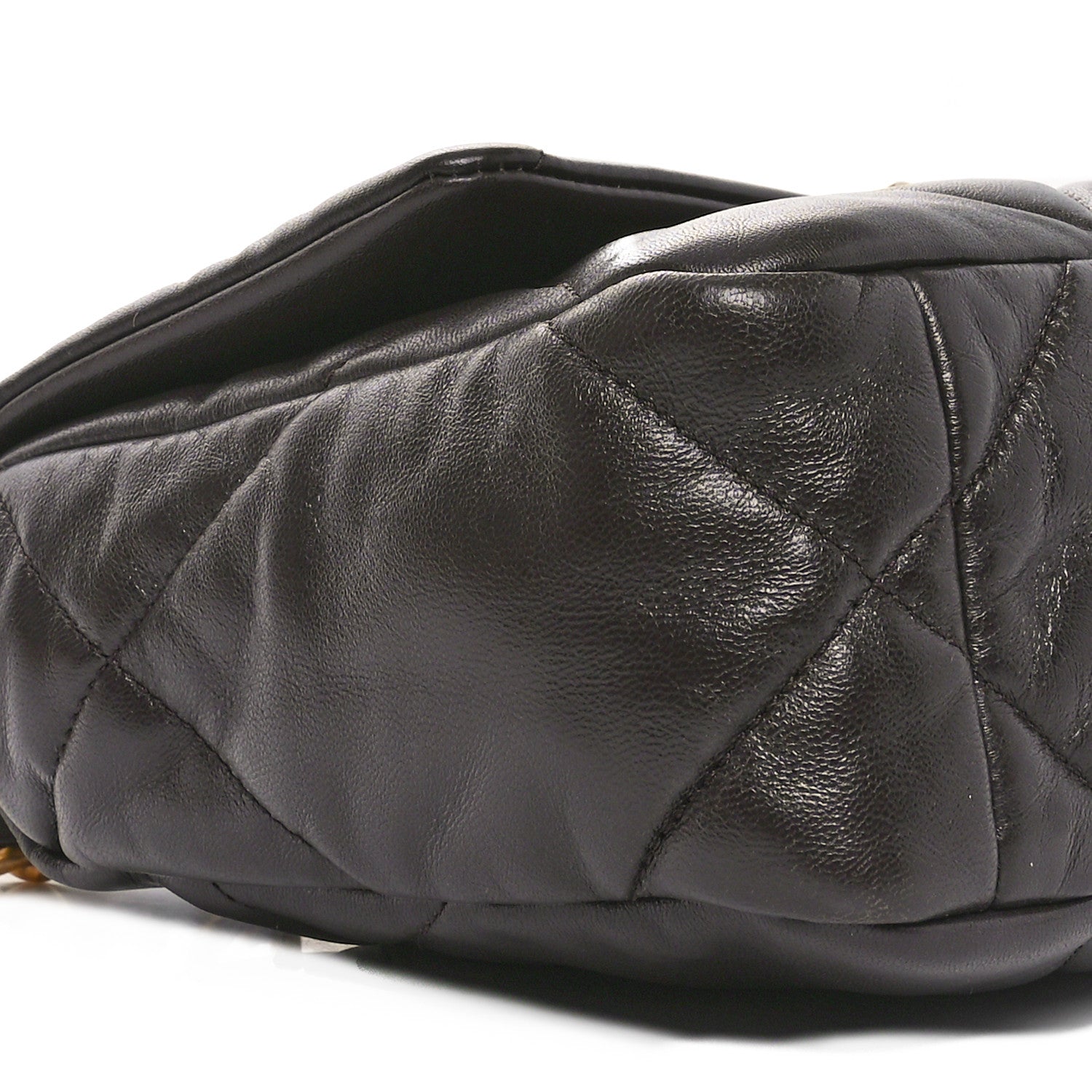 Chanel Lambskin Quilted Medium Chanel 19 Flap Dark Brown 9 of 10