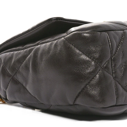 Chanel Lambskin Quilted Medium Chanel 19 Flap Dark Brown 9 of 10