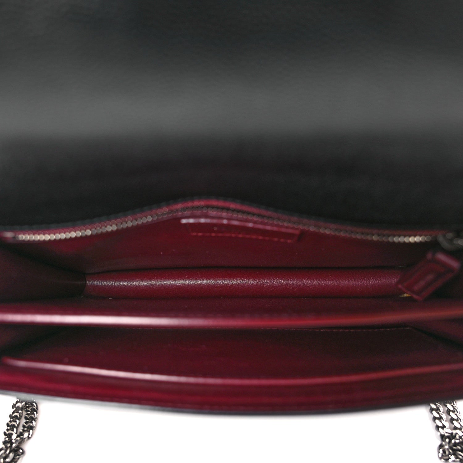 Saint Laurent Grain De Poudre Monogram Cassandra Clasp Bag Black Rouge Legion 5 of 10