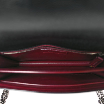 Saint Laurent Grain De Poudre Monogram Cassandra Clasp Bag Black Rouge Legion 5 of 10