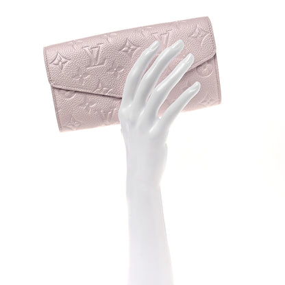 Louis Vuitton Metallic Empreinte Monogram Crystal Snowflake Sarah Wallet Pearly Lilac 2 of 7