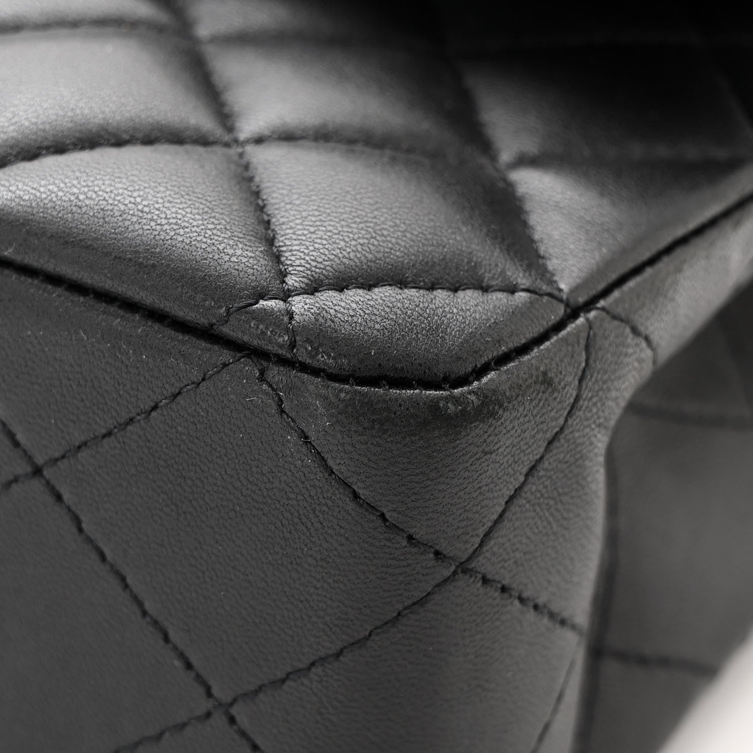 Chanel Lambskin Quilted Medium Double Flap Black 11 of 14