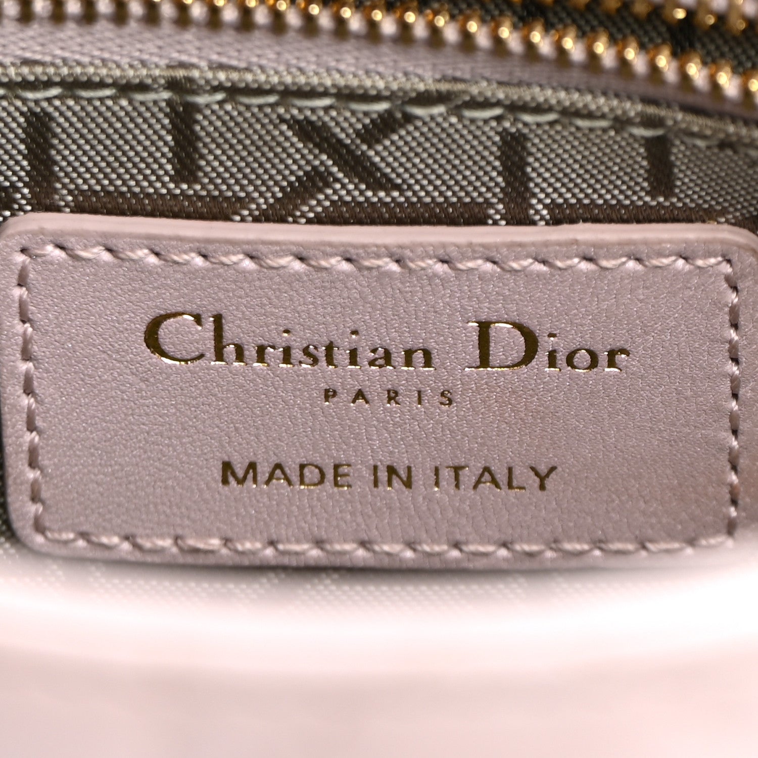 Christian Dior Metallic Lambskin Cannage Mini Lady Dior Lotus 5 of 9