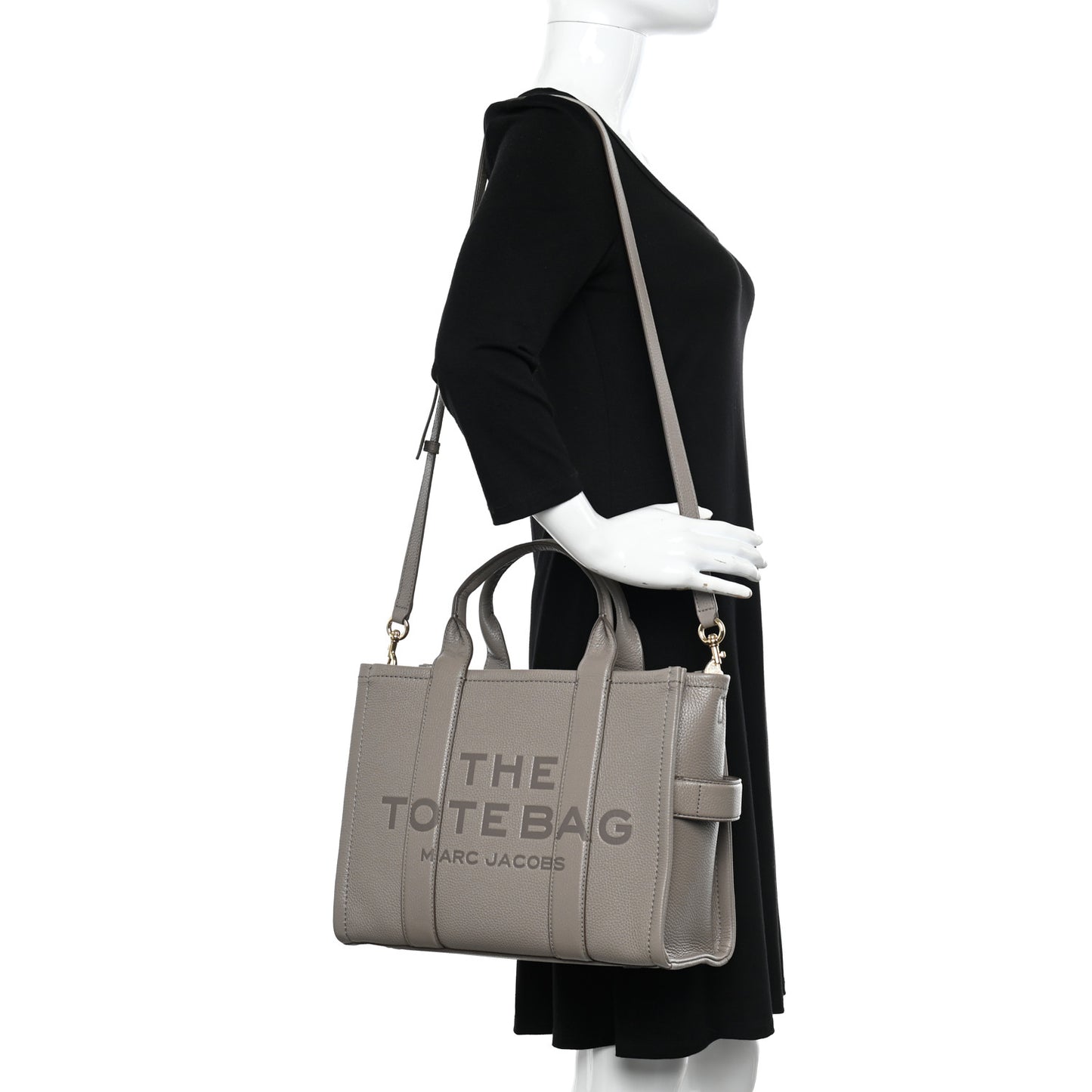 Grained Calfskin Medium The Tote Bag Cement