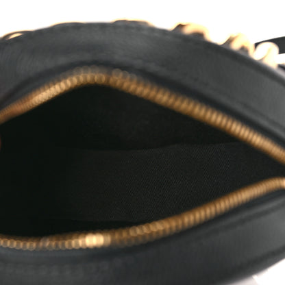 Versace Grained Calfskin Mini La Medusa Disco Round Crossbody Bag Black 5 of 8