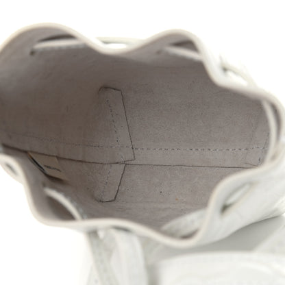 Mansur Gavriel Crocodile Embossed Baby Bucket Bag White 4 of 4