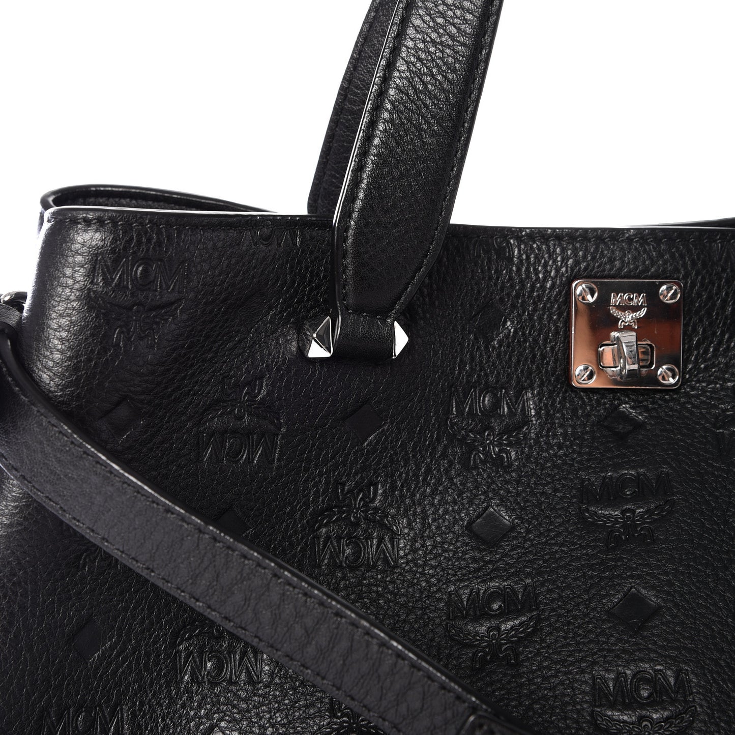Calfskin Ottomar Monogram Large Essential Tote Black