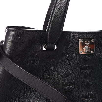 MCM Calfskin Ottomar Monogram Large Essential Tote Black 14 of 14