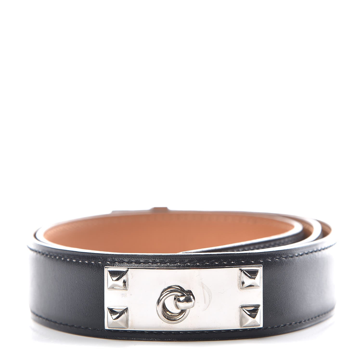 Hermes Box Collier De Chien CDC Belt 80 Black 1 of 8