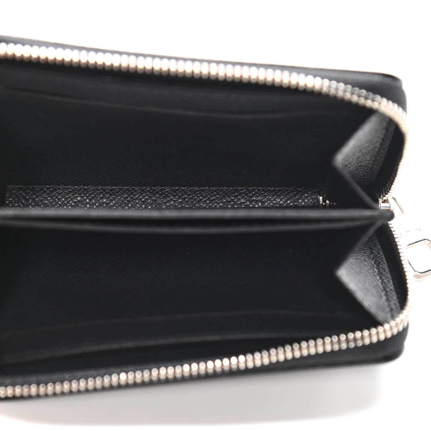 Louis Vuitton Taiga Zippy Coin Purse Vertical Black 5 of 11