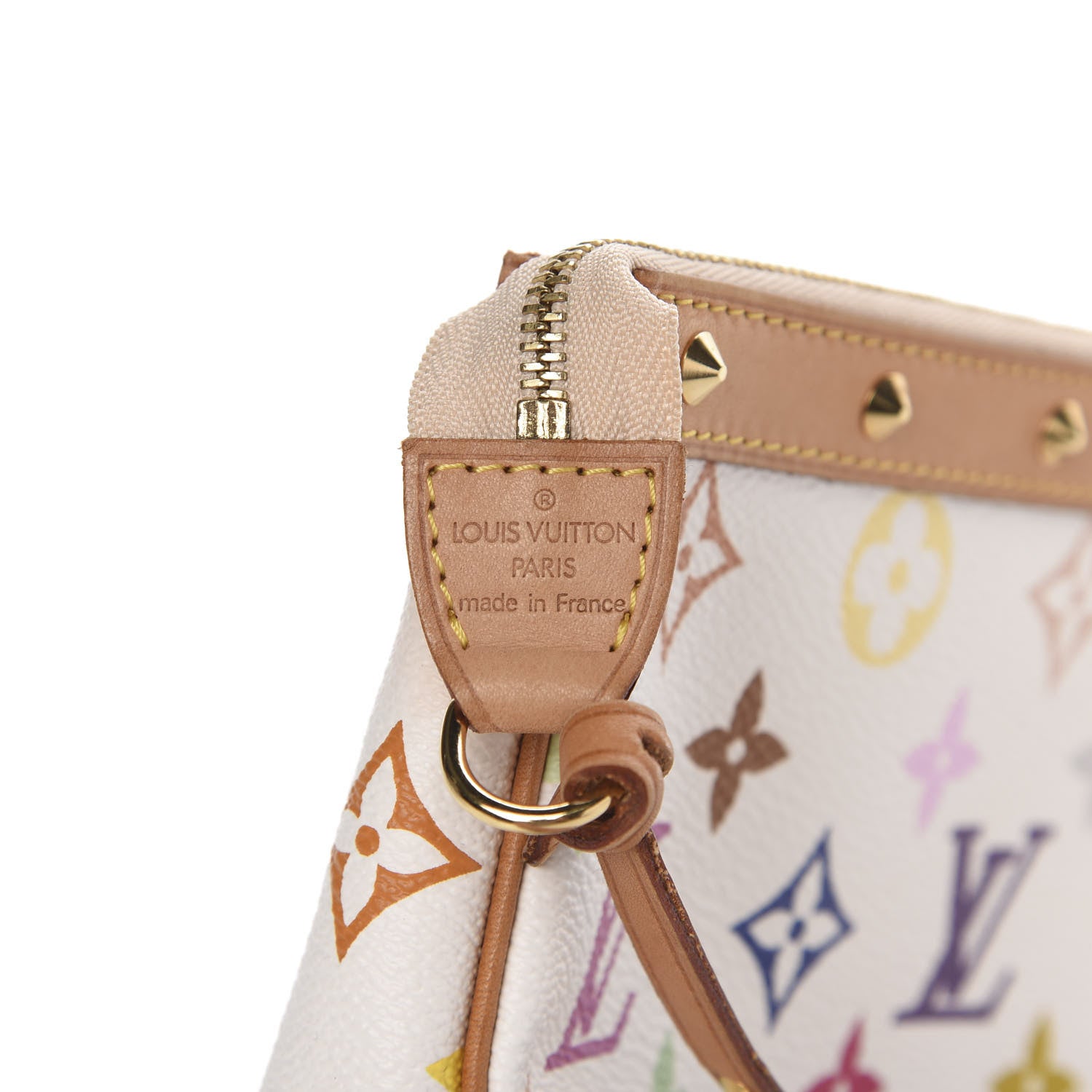 Louis Vuitton Monogram Multicolor Pochette Accessories White 7 of 10