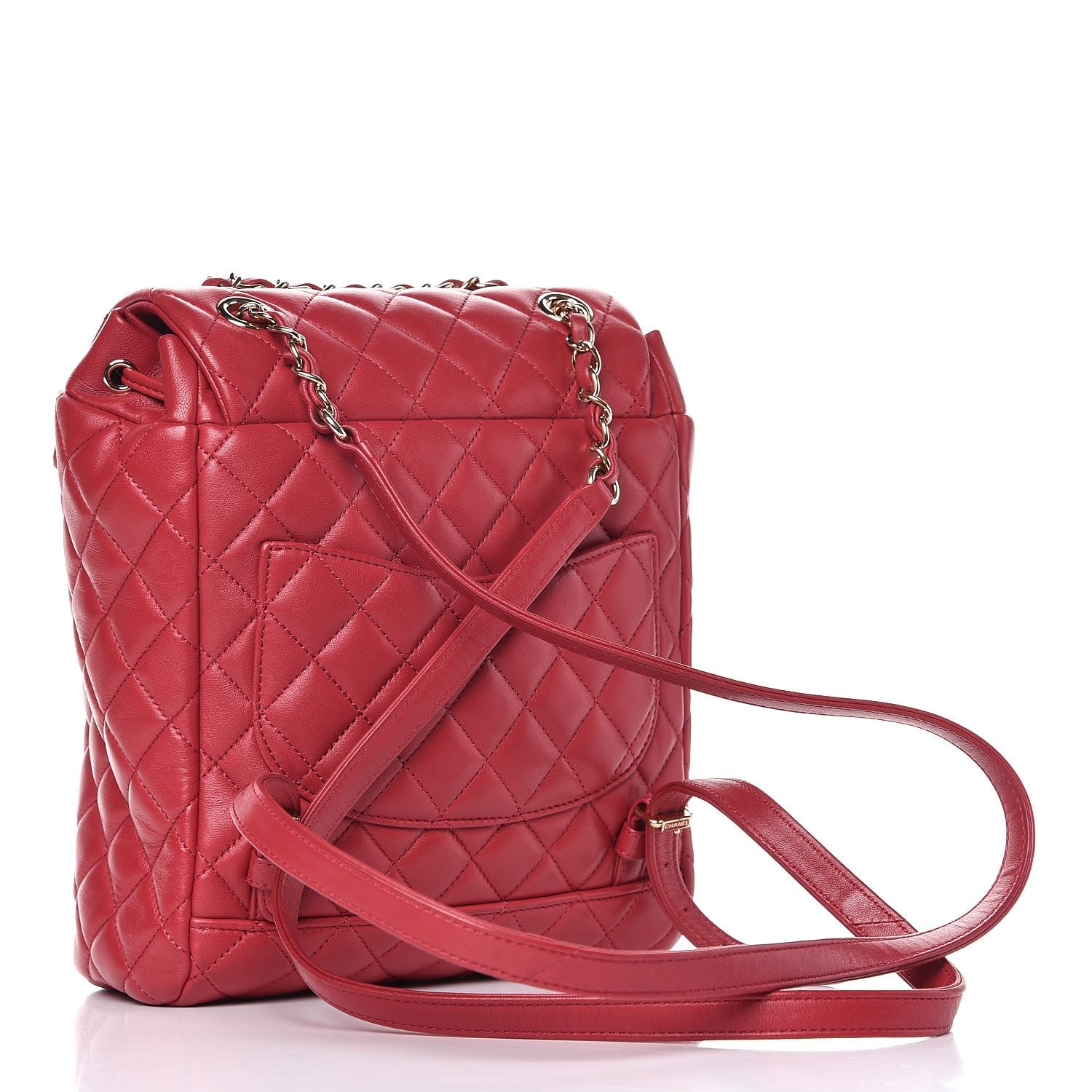 Chanel Lambskin Quilted Small Urban Spirit Backpack Dark Pink 3 of 8