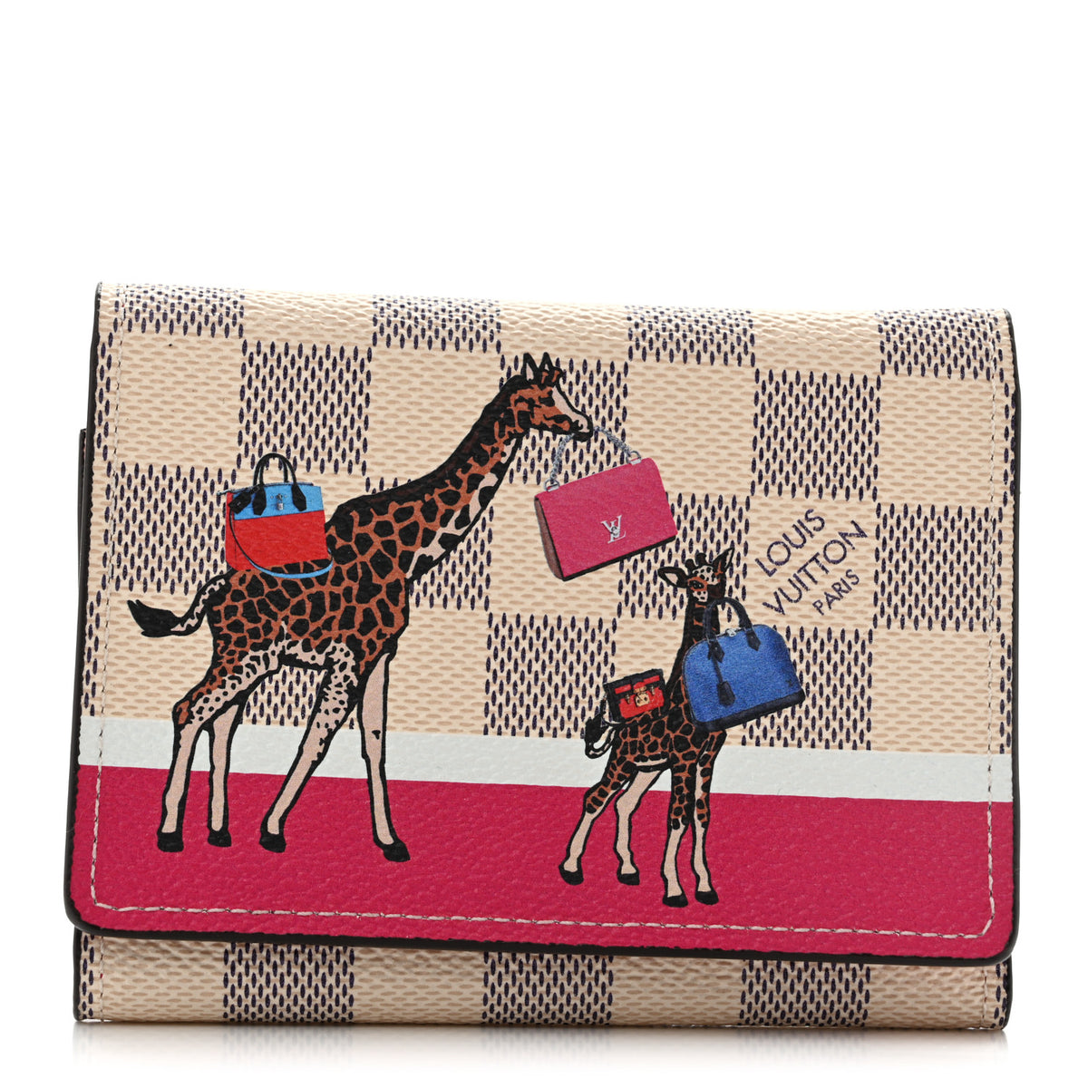 Louis Vuitton Damier Azur 2017 Christmas Animation Victorine Wallet 1 of 6