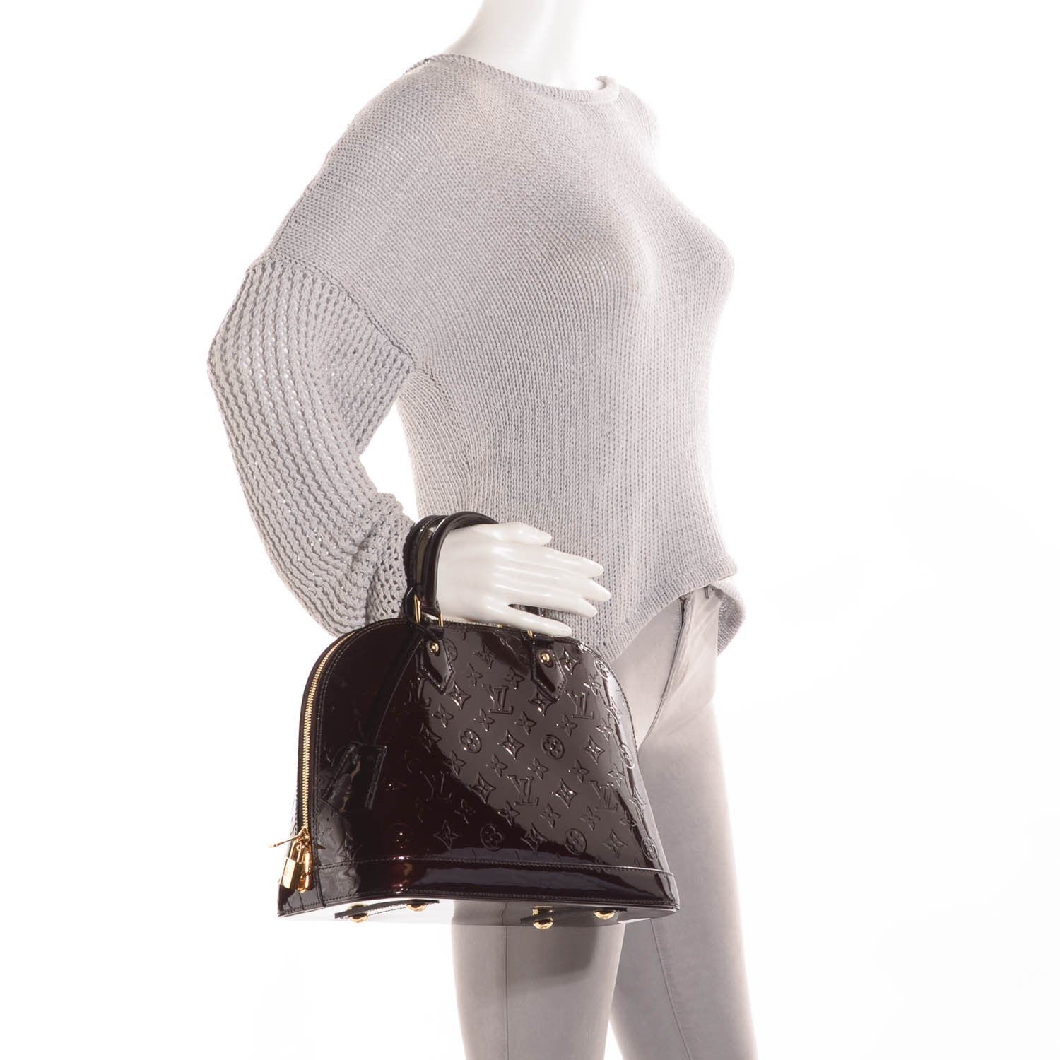 Louis Vuitton Vernis Alma PM Amarante 2 of 8