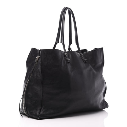 Balenciaga Supple Calfskin Papier A4 Zip Around Tote Black 4 of 11