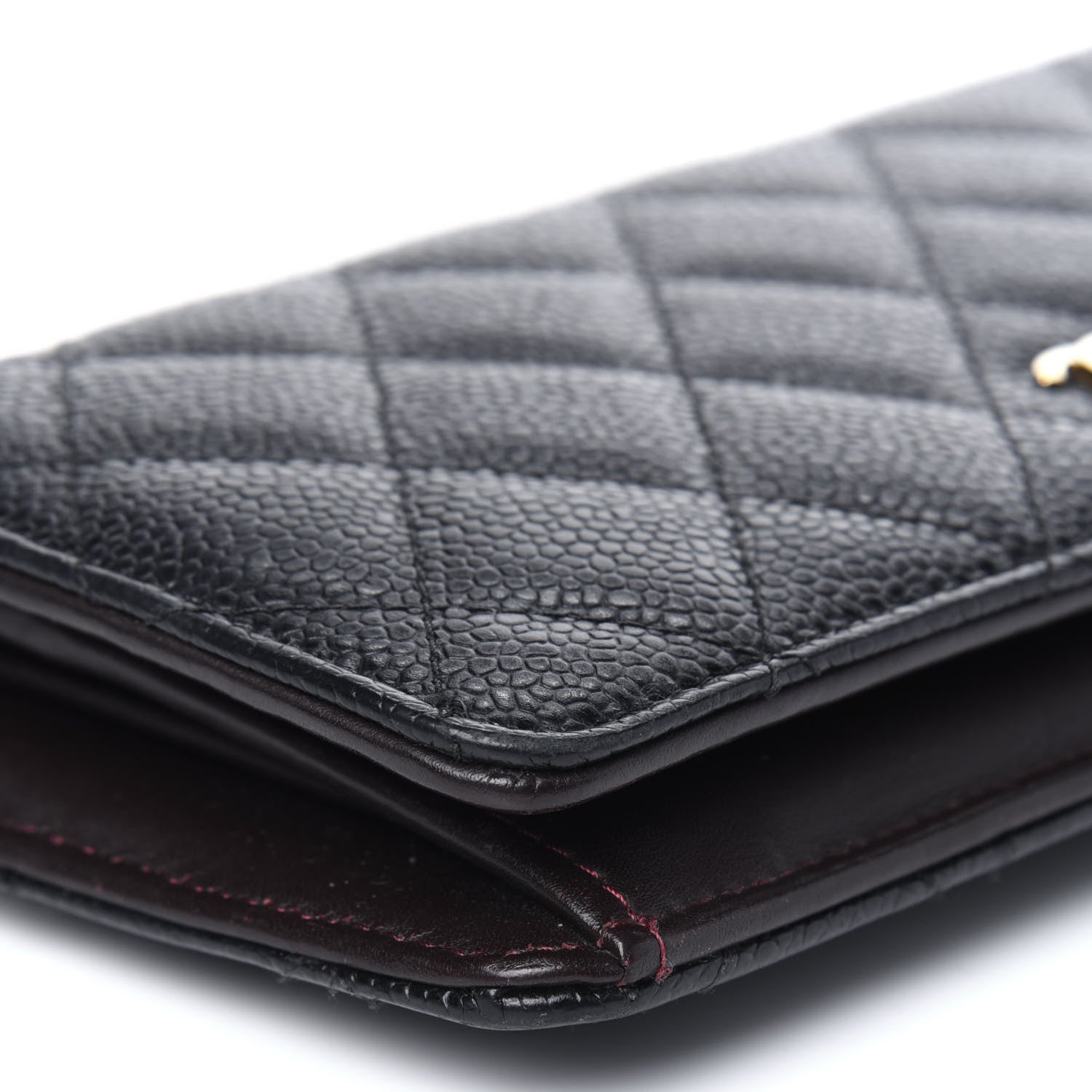Chanel Caviar Quilted Yen Wallet Black 12 of 22