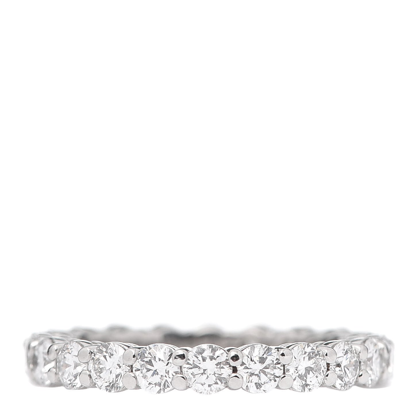 Platinum Diamond 3mm Embrace Eternity Band Ring 52 6