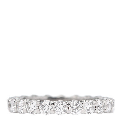 Tiffany Platinum Diamond 3mm Embrace Eternity Band Ring 52 6 1 of 4