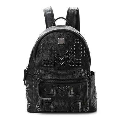 MCM Visetos Studded Medium Stark Gunta Backpack Black 1 of 11