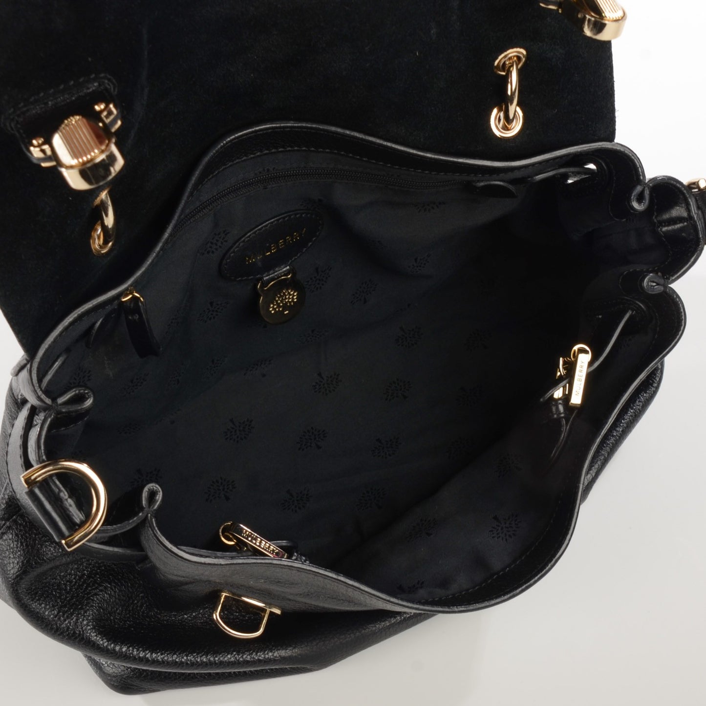 Pebbled Calfskin Edie Crossbody Black
