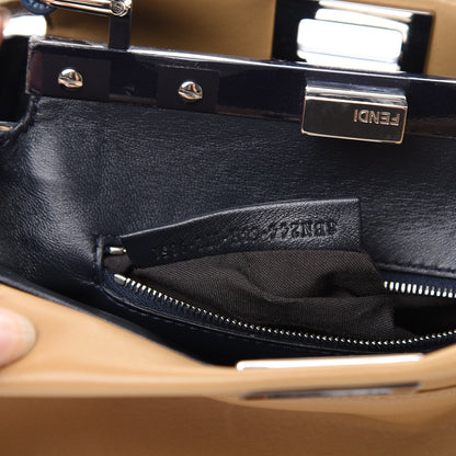 Fendi Nappa Colorblock Mini Peekaboo Iconic Satchel Cuoio Oceano Multicolor 10 of 12