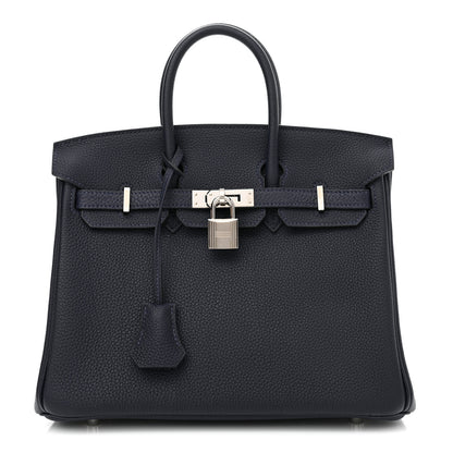 Hermes Togo Birkin 25 Bleu Nuit 1 of 10