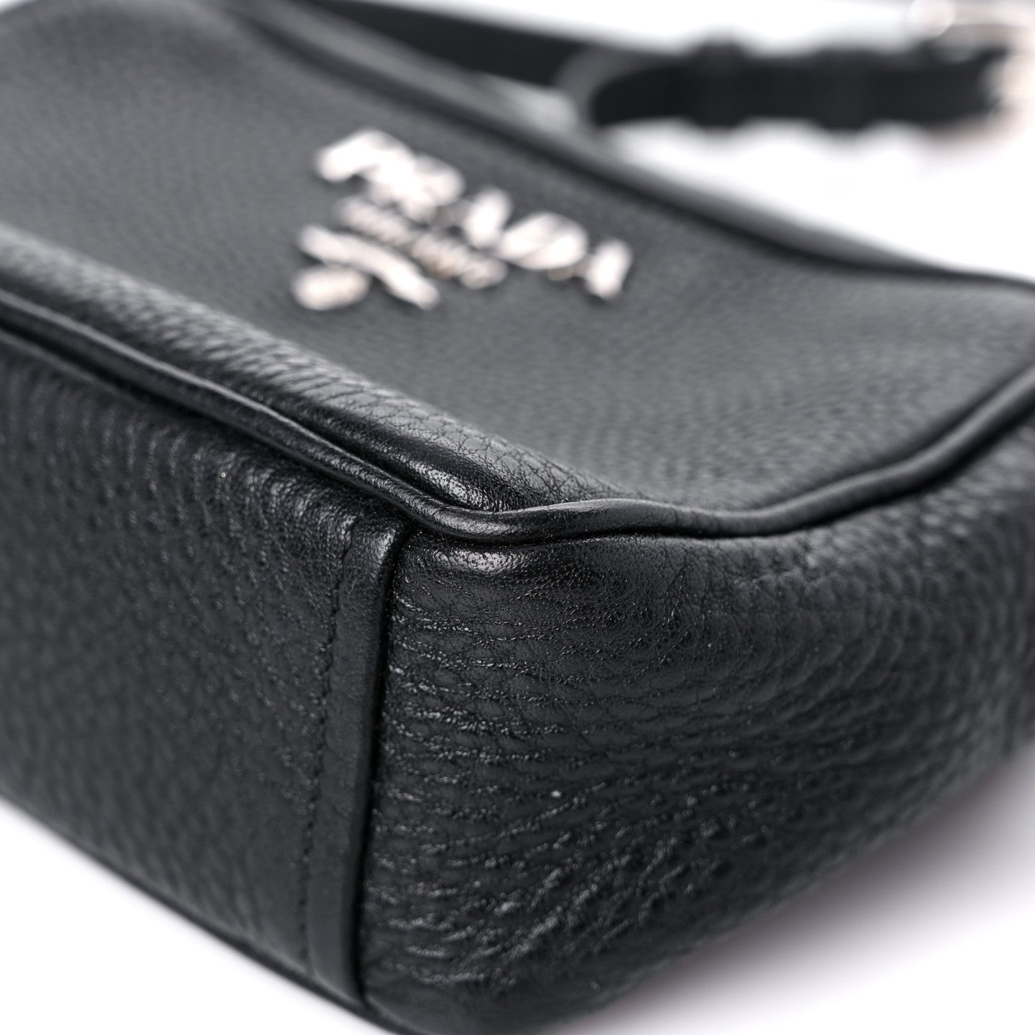 Prada Vitello Daino Mini Camera Crossbody Black 8 of 13