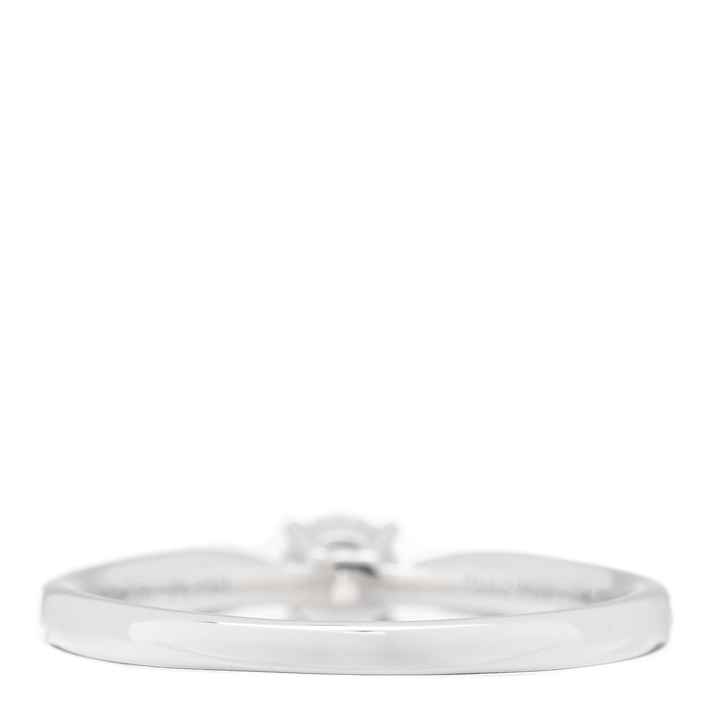 Platinum Diamond .23ct Round Brilliant Harmony Engagement Ring 51 5.75